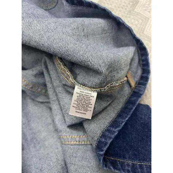 Sundance Poppy Denim Maxi Dress in Light Wash, size 8 Western Coastal Cowgirl - Picture 10 of 15